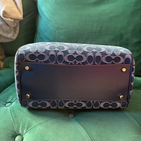 Coach Denim Large Rowan - Picture 4 of 7